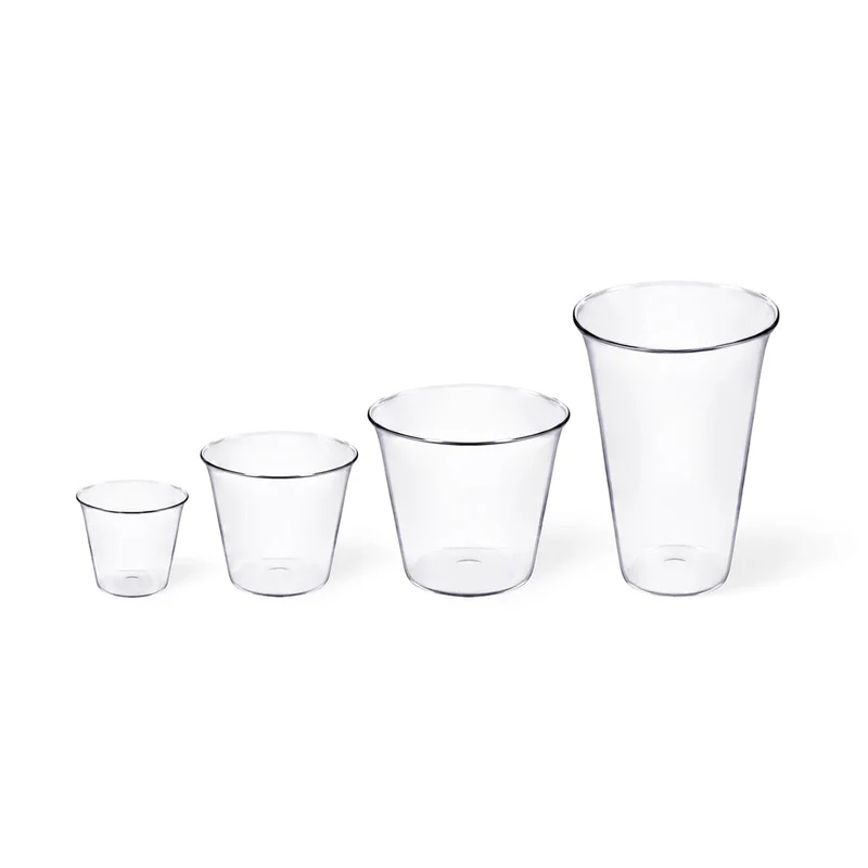 Blown Glass Wine Glasses PLUME Set of Four by Aldo Cibic for Paola C