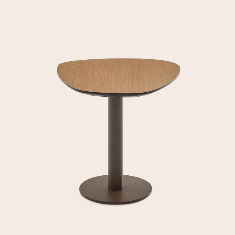 Table d'appoint ISMERIA chêne et bronze