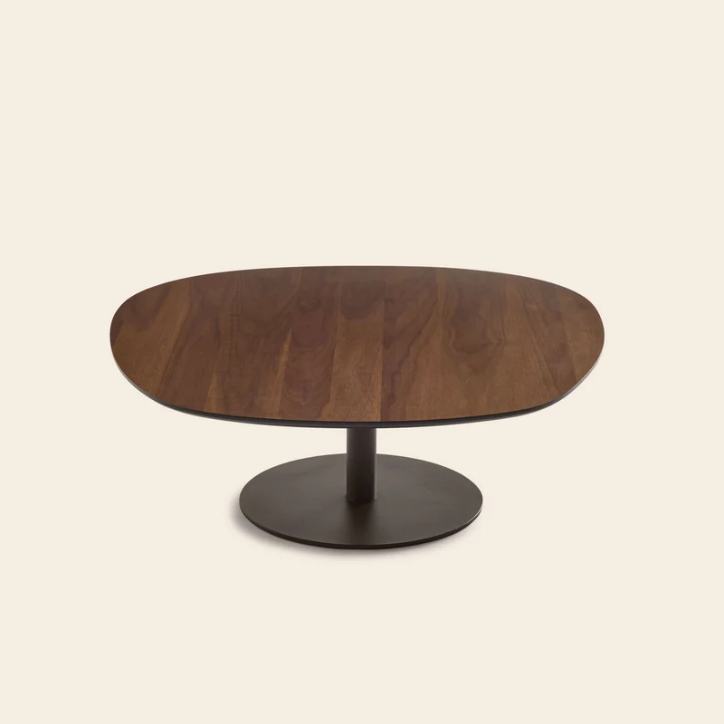Table basse ISMERIA noyer et bronze