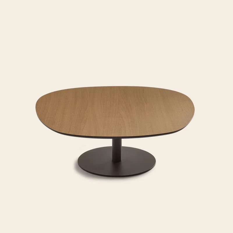 Table basse ISMERIA chêne et bronze