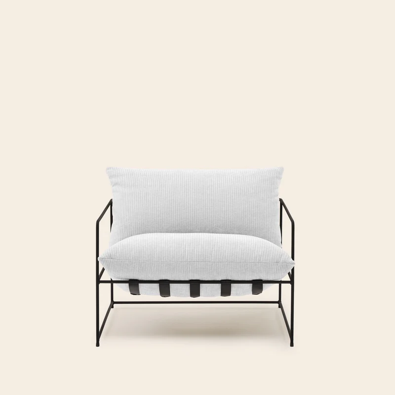 Fauteuil ALCENO racer ivoire