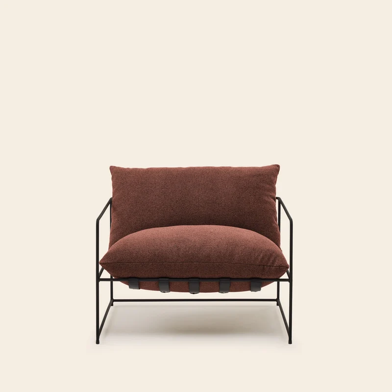 Fauteuil ALCENO glory rouille