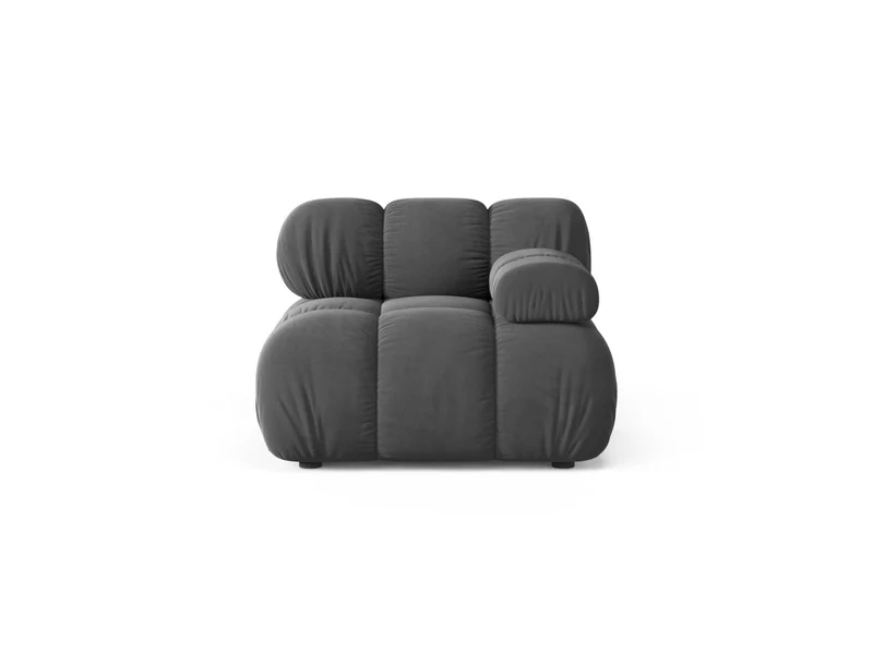 Modulo Destro in Velluto, "Bellis", 1 Posto, 94x94x70