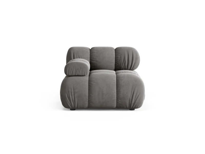 Modulo Sinistro in Velluto, "Bellis", 1 Posto, 94x94x70