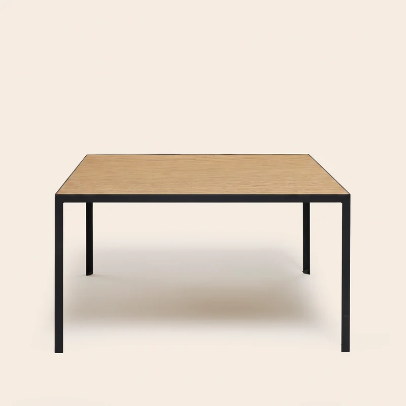 Table à manger ORELIA bois et métal noir
