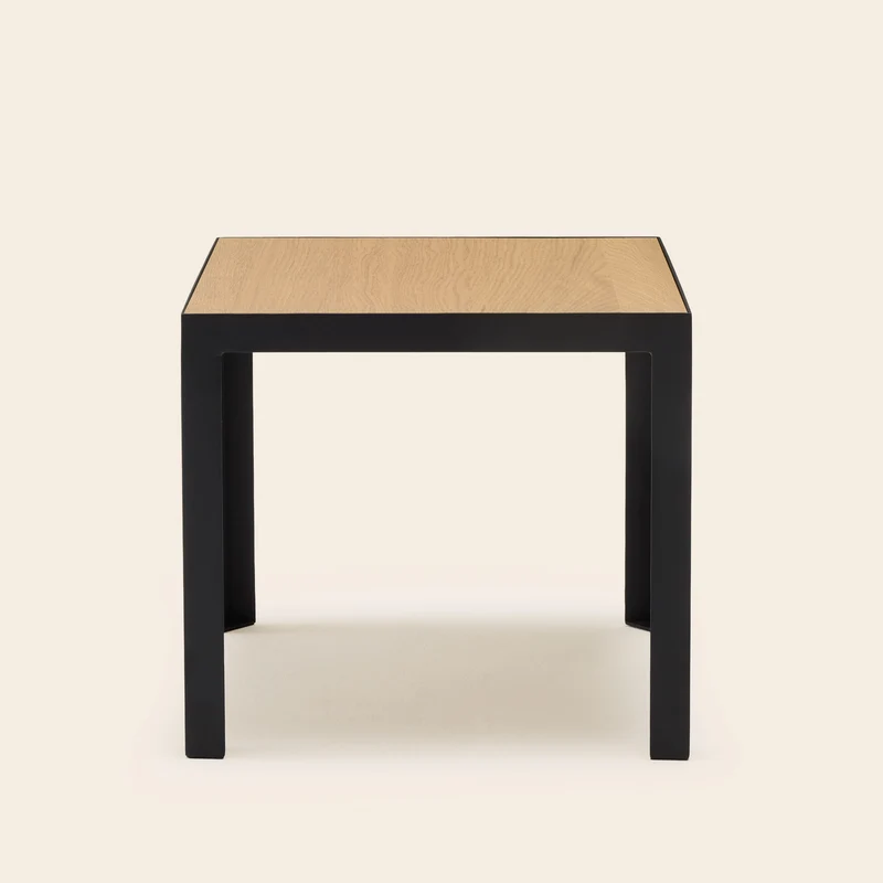 Table d'appoint ORELIA bois et métal noir