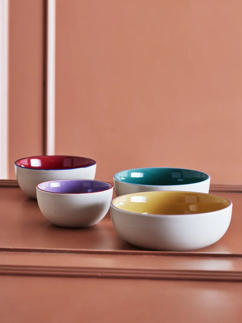Schalen aardewerk multi Vista set van 4