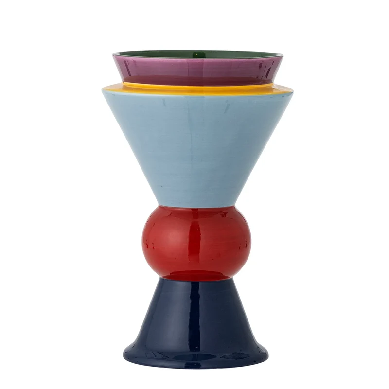 Vaas keramiek blauw Trilla 26,5cm