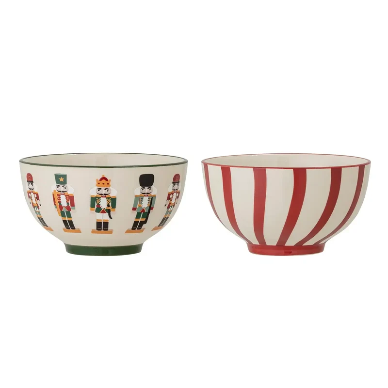 Schaal rood jolly 14cm - set van 2