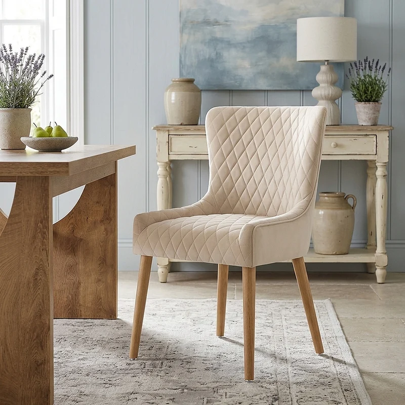 Sedia Velluto Quercia - City Crema