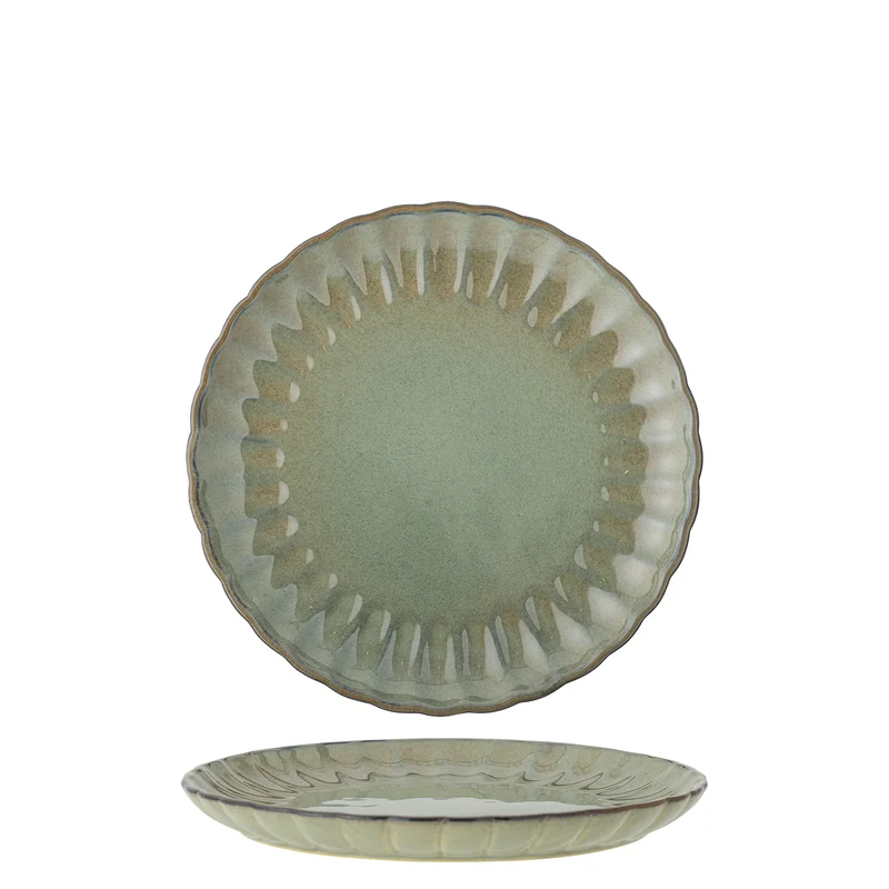 Bord Latina aardewerk groen Ø20 cm
