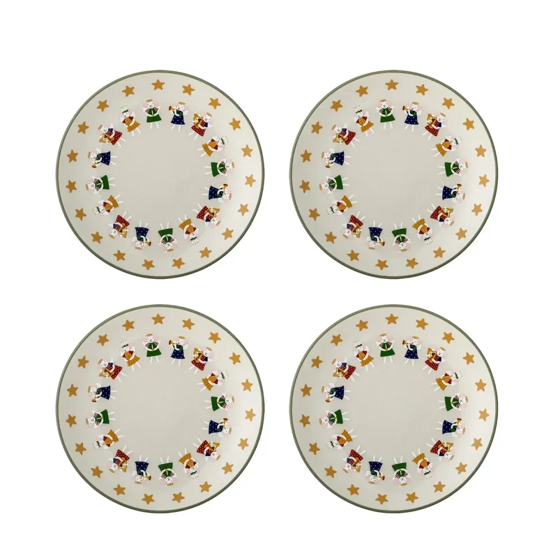 Borden aardewerk beige Peo 16cm - 4 stuks