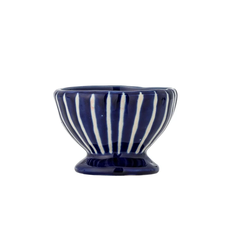 Schaal aardewerk blauw Nini Ø9×6,5 cm