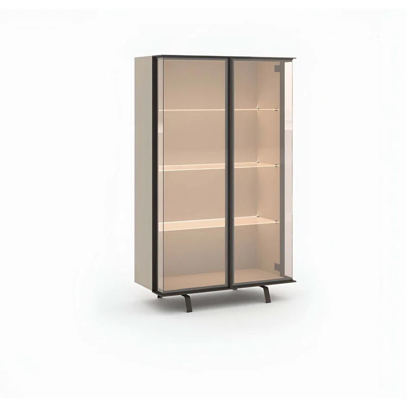 Piega Display Cabinet with Glass Doors by Orme Design – Italian Style