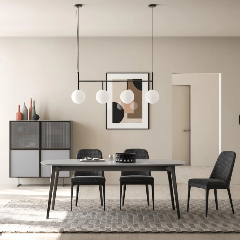 Luis 01-23 Fixed Elliptical Dining Table by Orme Design
