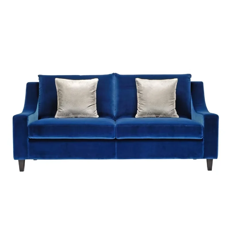 ST108 Velvet Blue Sofa by Domingo Salotti
