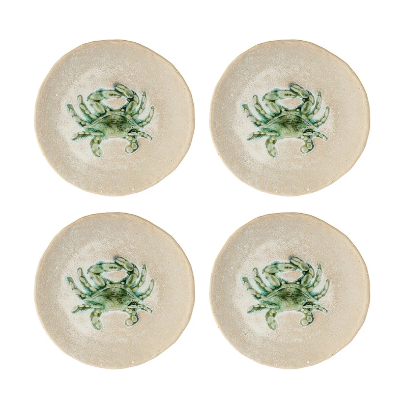 Borden groen Hadden Ø13 cm - 4 stuks