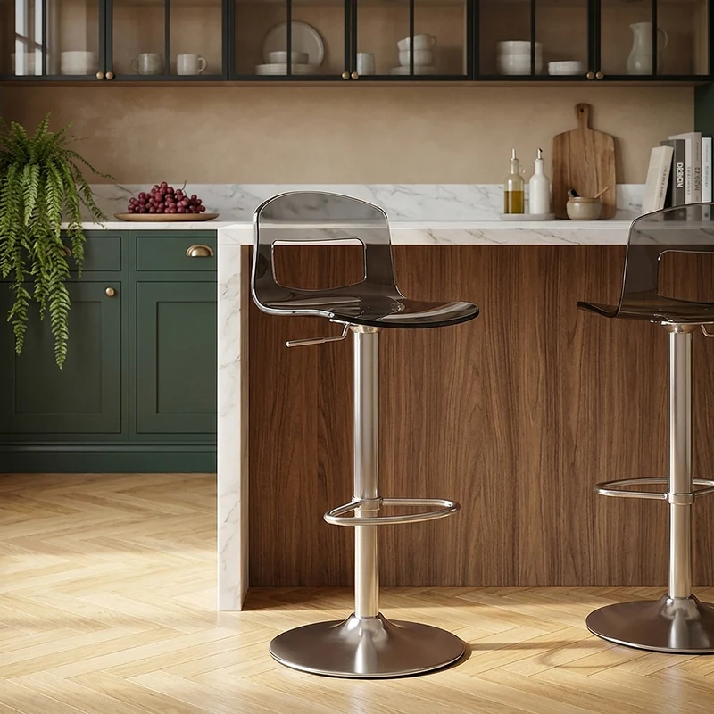Sgabello Plastica Satinato - Stardust Grigio
