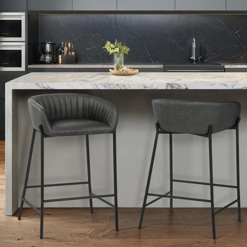 Sgabello Ecopelle - Cub Grigio