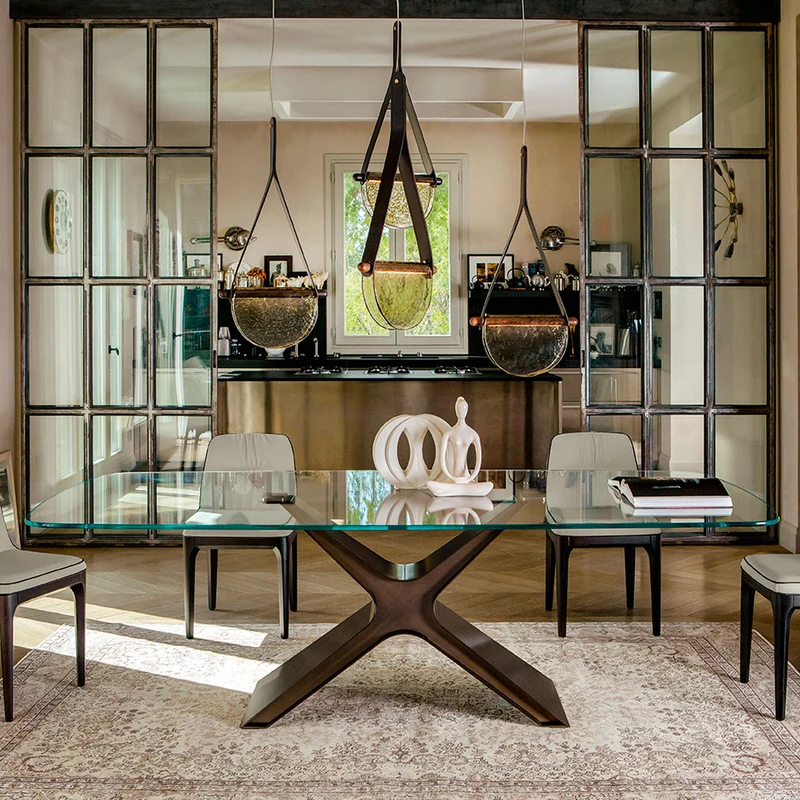 Calliope Fixed Dining Table – Tonin Casa | Italian Elegance & Modern Design