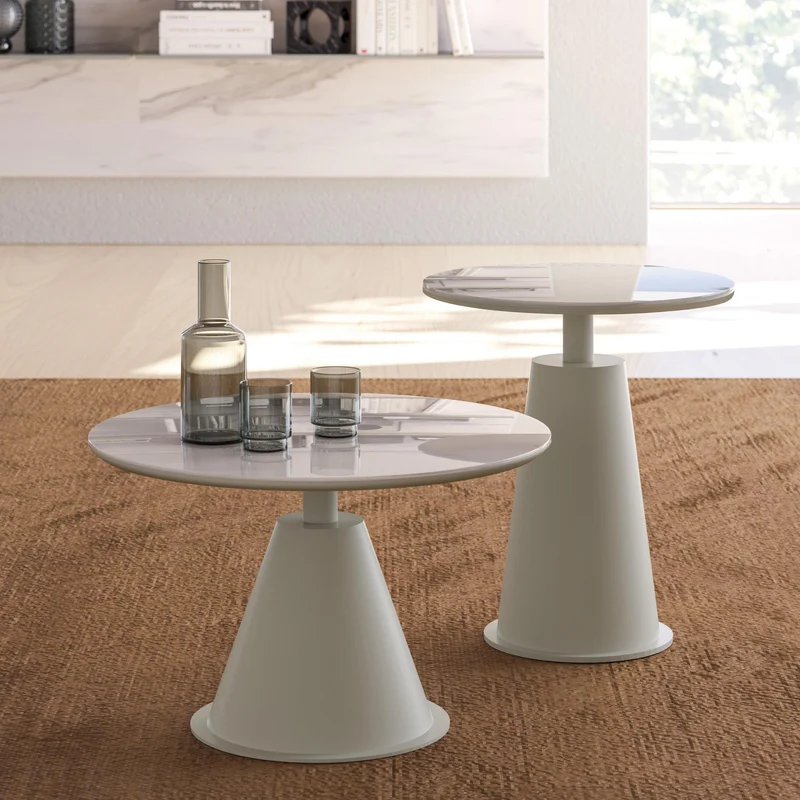 Mulberry 01-23 Coffee Table with Conical Base by Orme