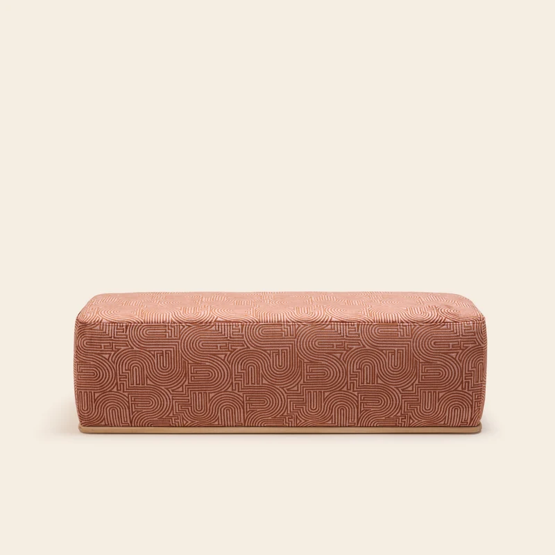 Banc ARNEL klark rose de pêcher caramel