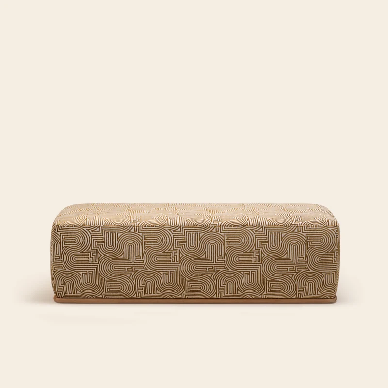 Banc ARNEL klark écru et moutarde