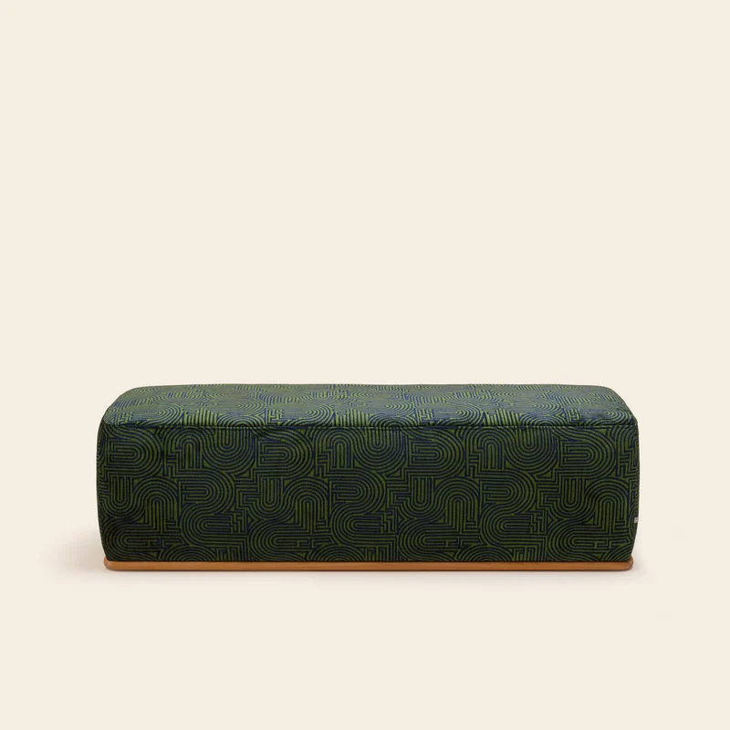 Banc ARNEL klark bleu nuit et vert olive