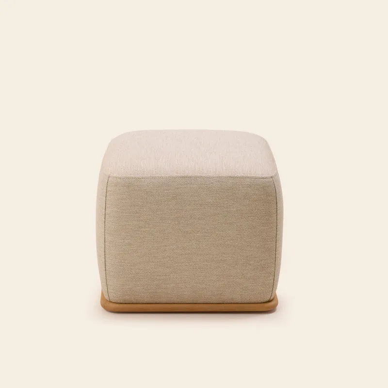 Pouf ARNEL cosmic naturel chiné