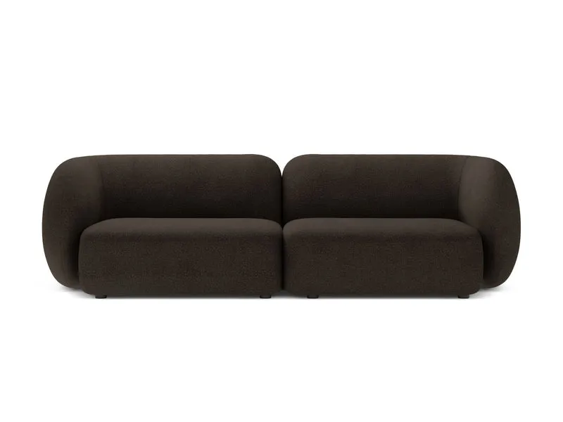 Divano Modulare in Bouclé, "Kate", 4 Posti, 243x99x76