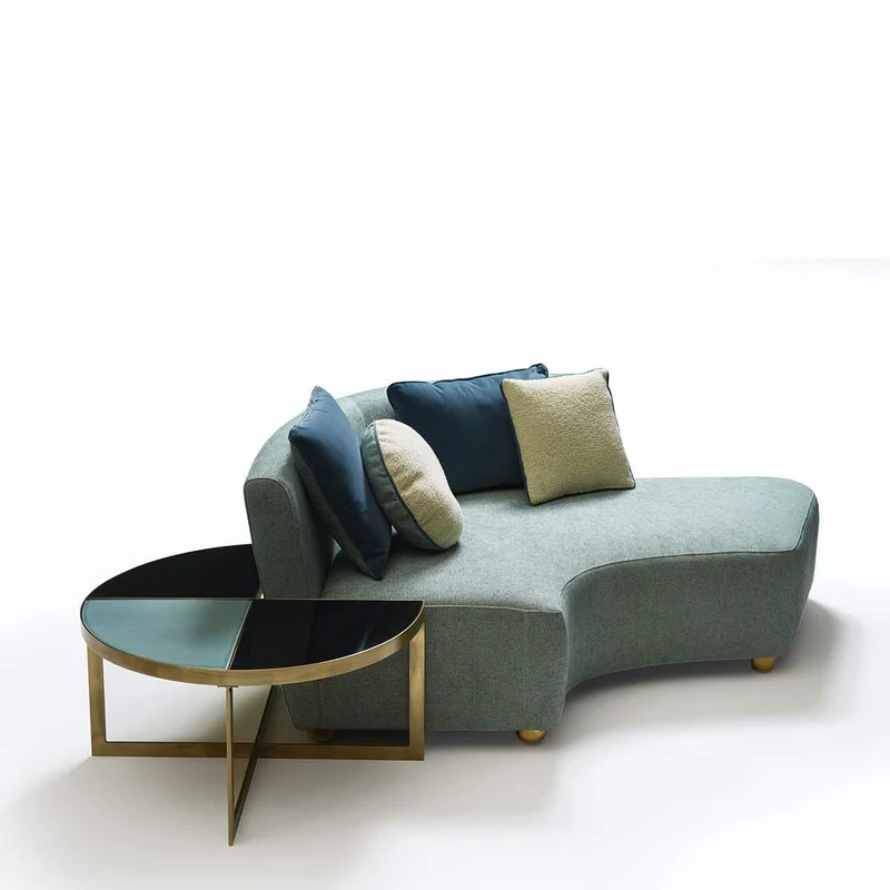 Left Side Two-Seater Sofa BAIA by Piero Angelo Orecchioni