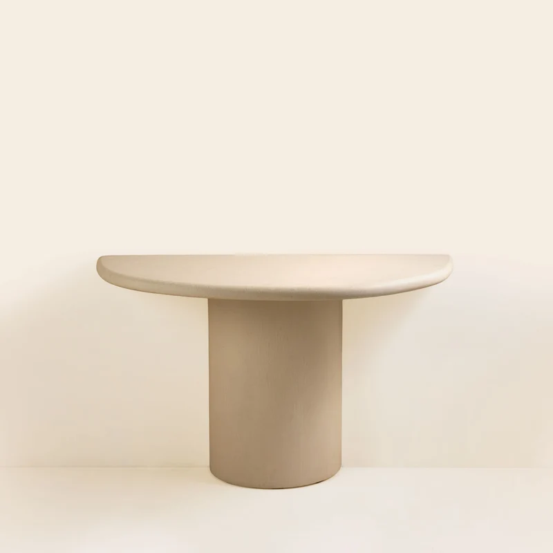 Console murale ELIZ beige poudré