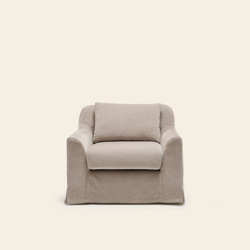 Set de housses de fauteuil CLARIBEL boston taupe glacé