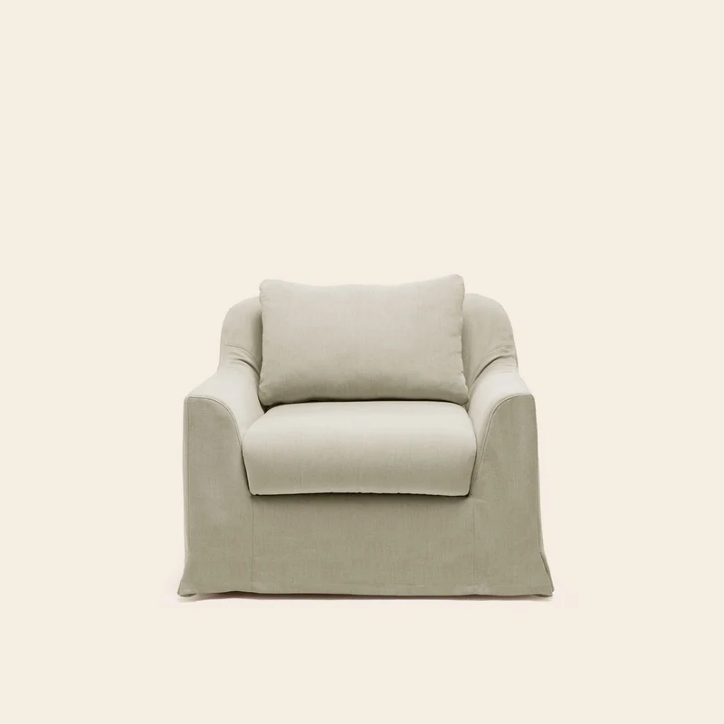 Set de housses de fauteuil CLARIBEL barbate beige chaud