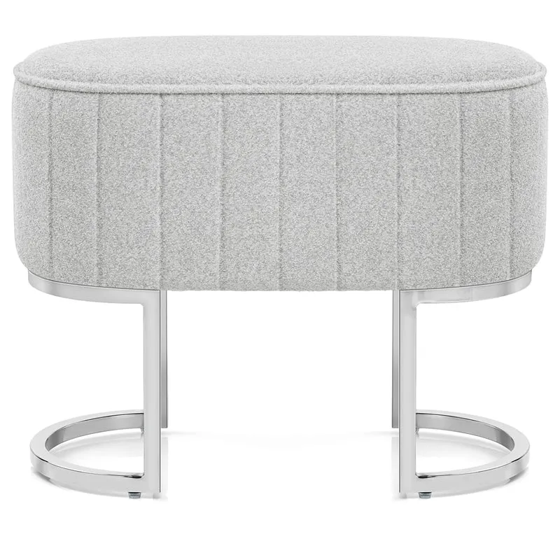 Sgabello Tessuto - Duet Grigio