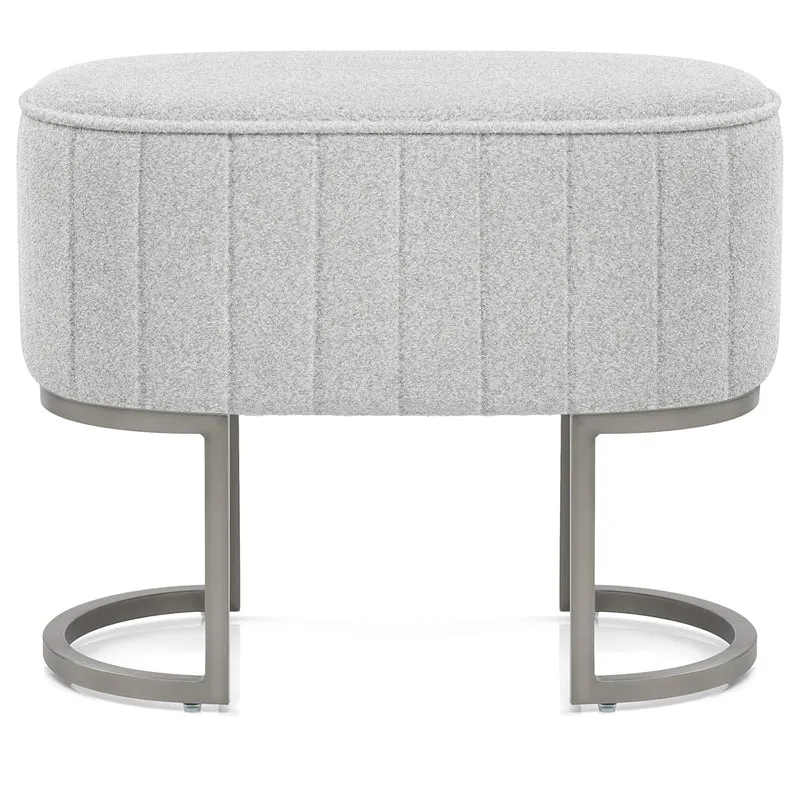 Sgabello Grafite Tessuto - Duet Grigio