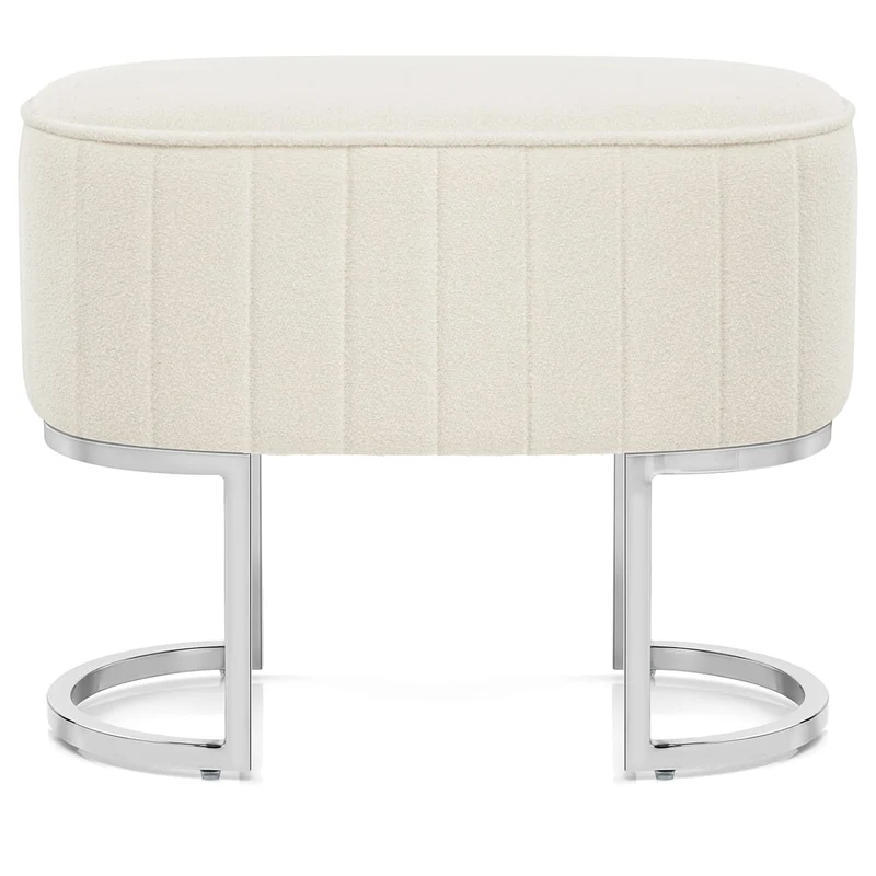 Sgabello Tessuto - Duet Crema