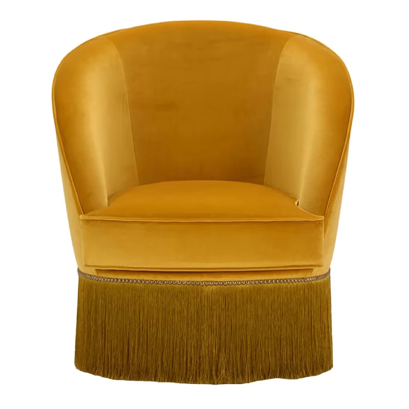 Dione Small Armchair with Fringes by Domingo Salotti