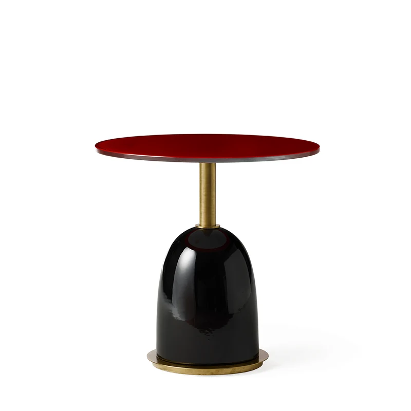 Side Table PINS Black and Red by La Récréation for Marioni