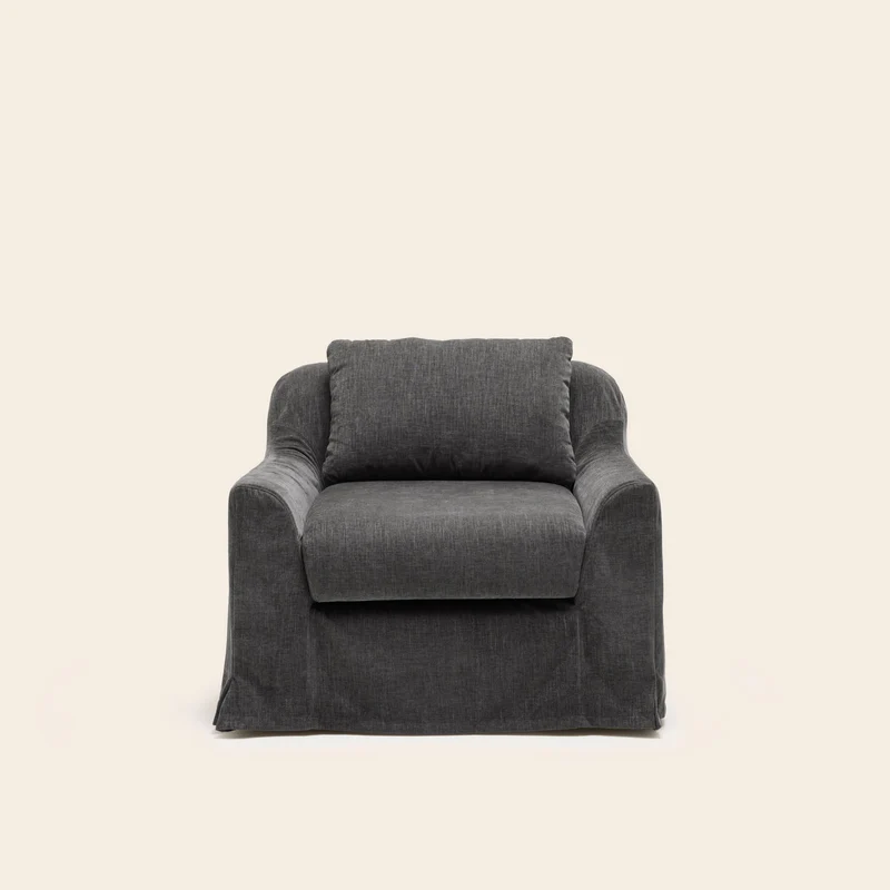 Fauteuil CLARIBEL boston gris graphite