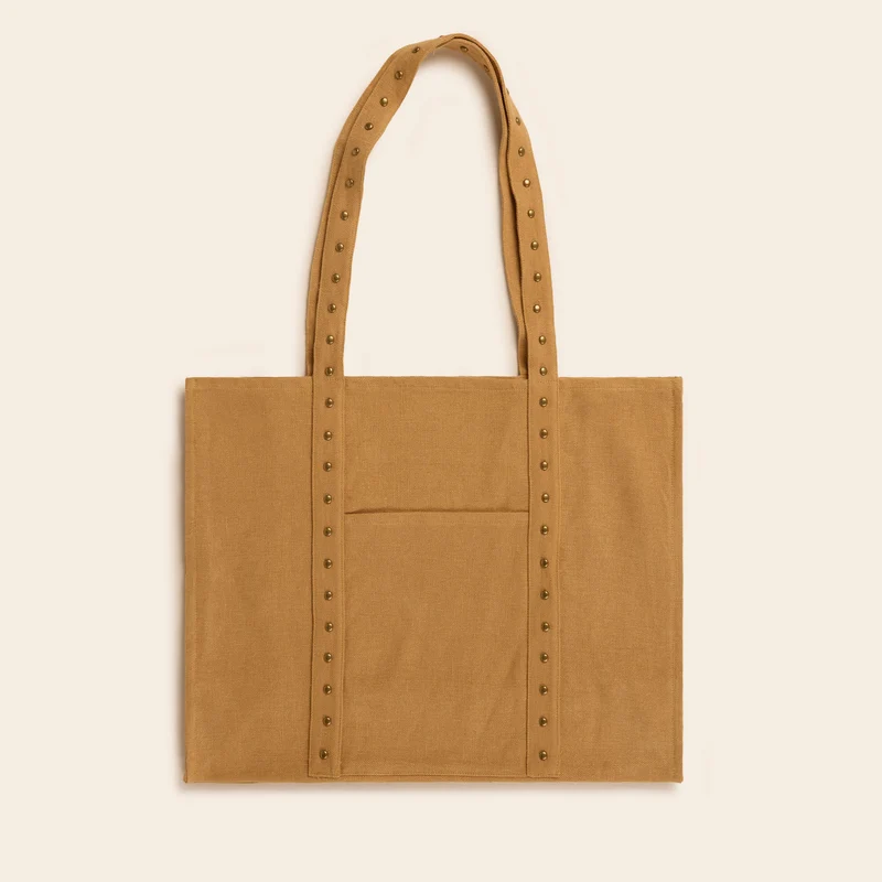 Sac NENIO jaune et clous laiton