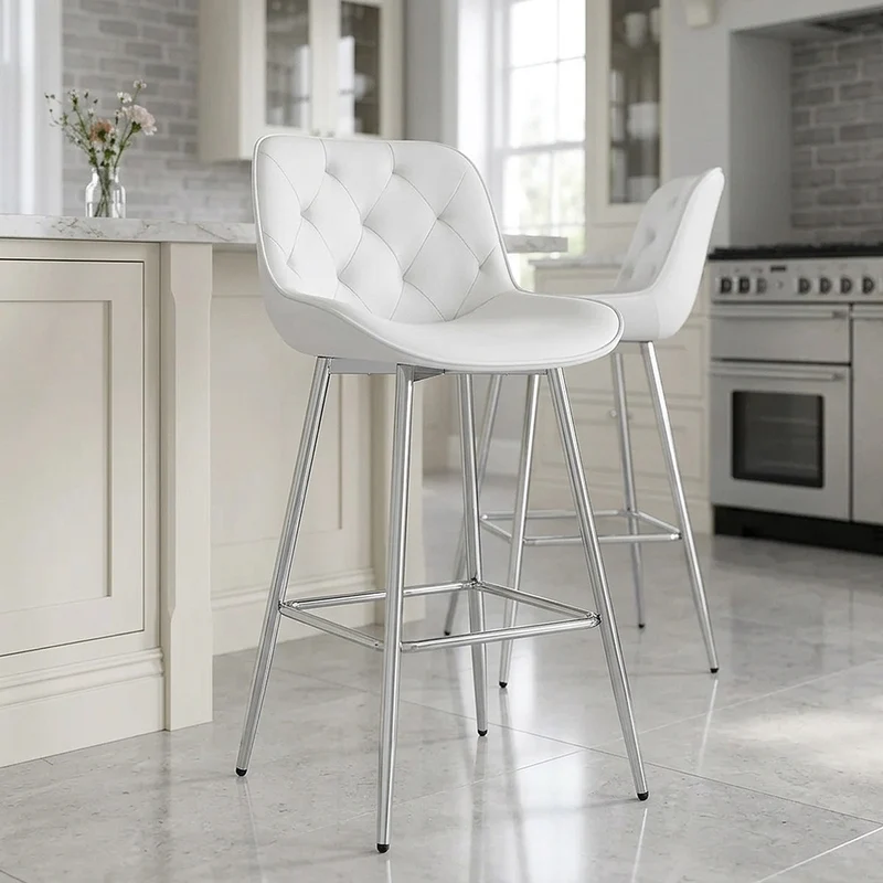 Sgabello Ecopelle - Sprint Bianco