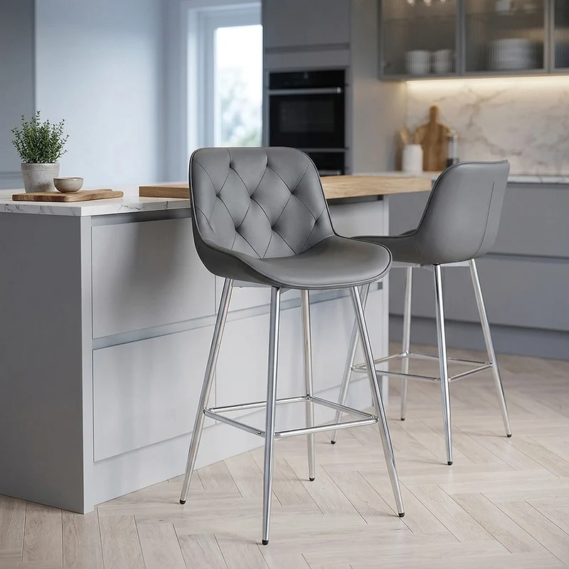 Sgabello Ecopelle - Sprint Grigio