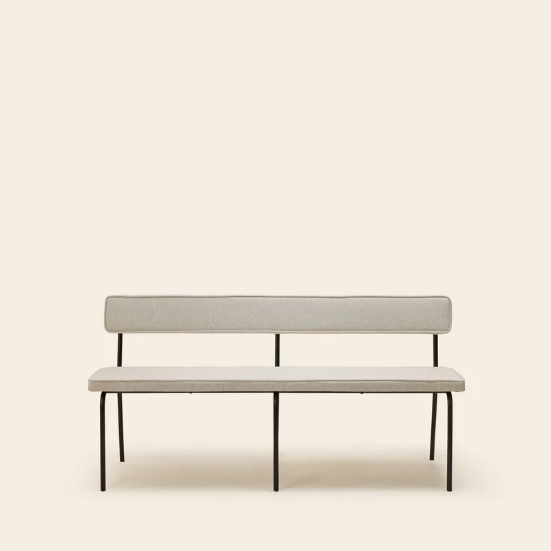 Banc YSABEAU cosmic écru grisé chiné