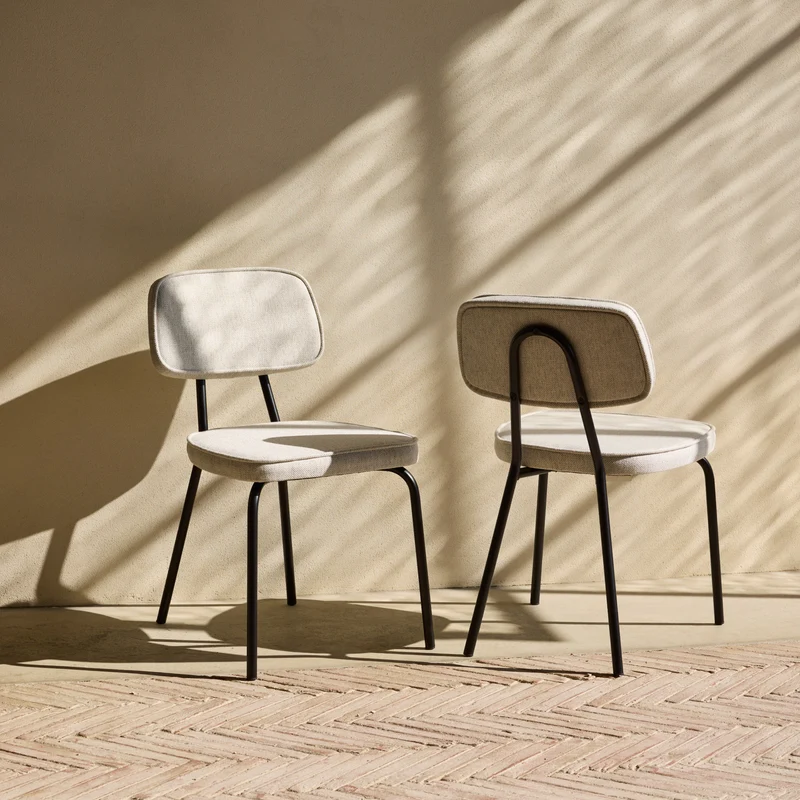 Chaise YSABEAU cosmic écru grisé chiné