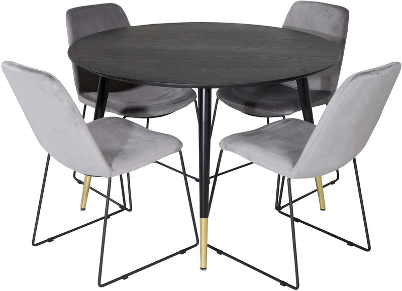 Dipp Esszimmerset + Muce ⌀115cm/4St.