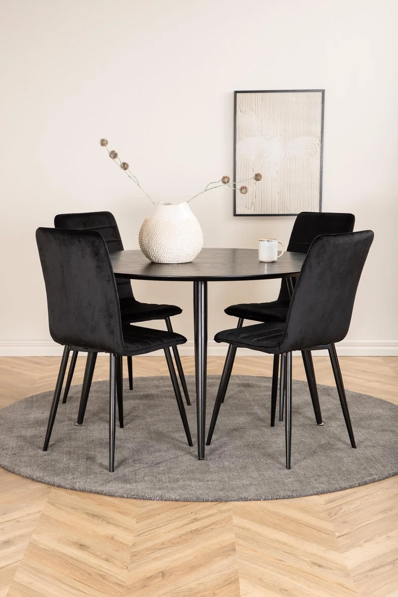 Dipp Esszimmerset + Windu ⌀115cm/4St.
