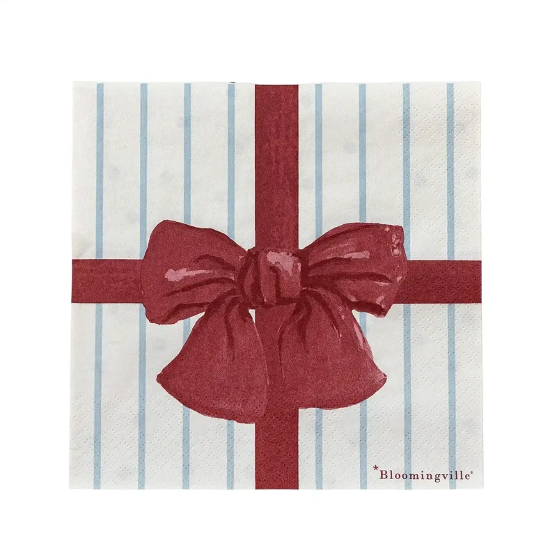 Servetten papier blauw Bowie