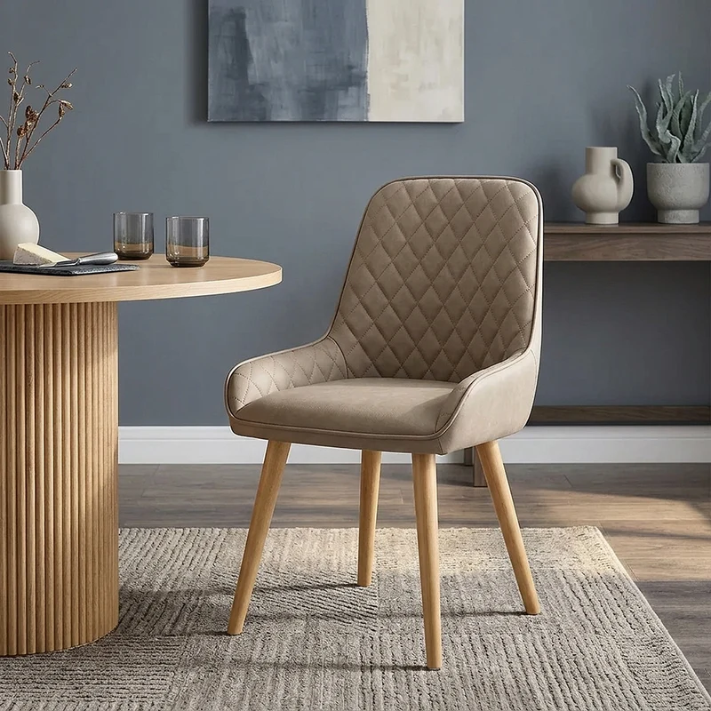 Sedia da Pranzo Ecopelle Legno - Azure Talpa