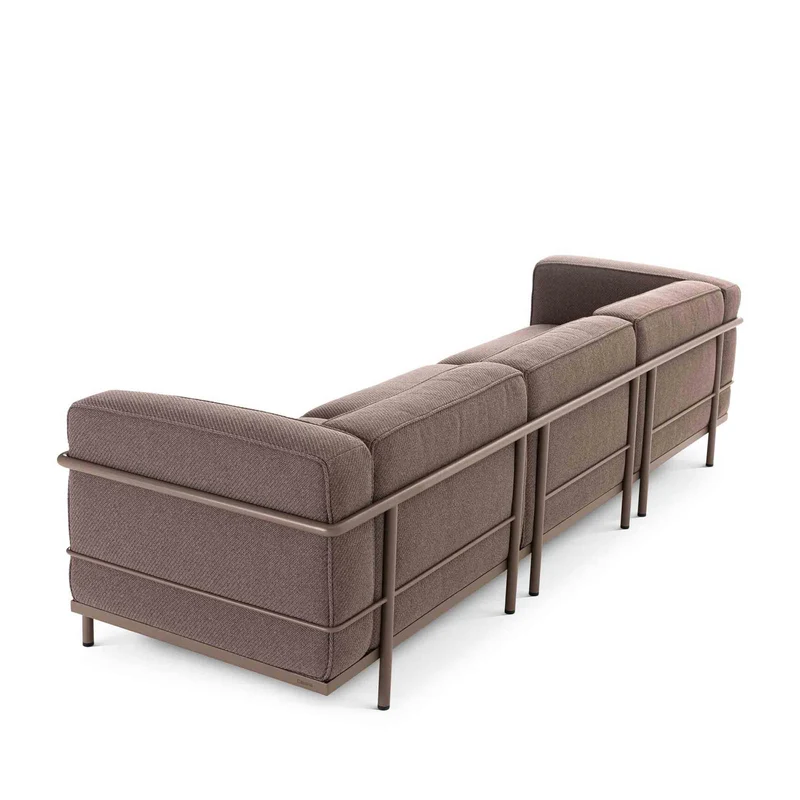 Three Seater Outdoor Sofa - "3 Fauteuil Grand Confort, Grand Modèle", by Le Corbusier, Perriand, Jeanneret for Cassina